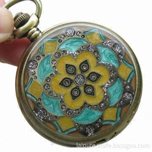 Pocket Watch with CE and RoHS Marks, Customized Logos Accepted